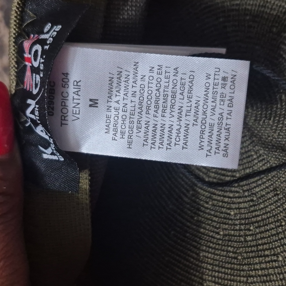 Men's Olive Knit Beret Hat Ventair  504 - Picture 6 of 6